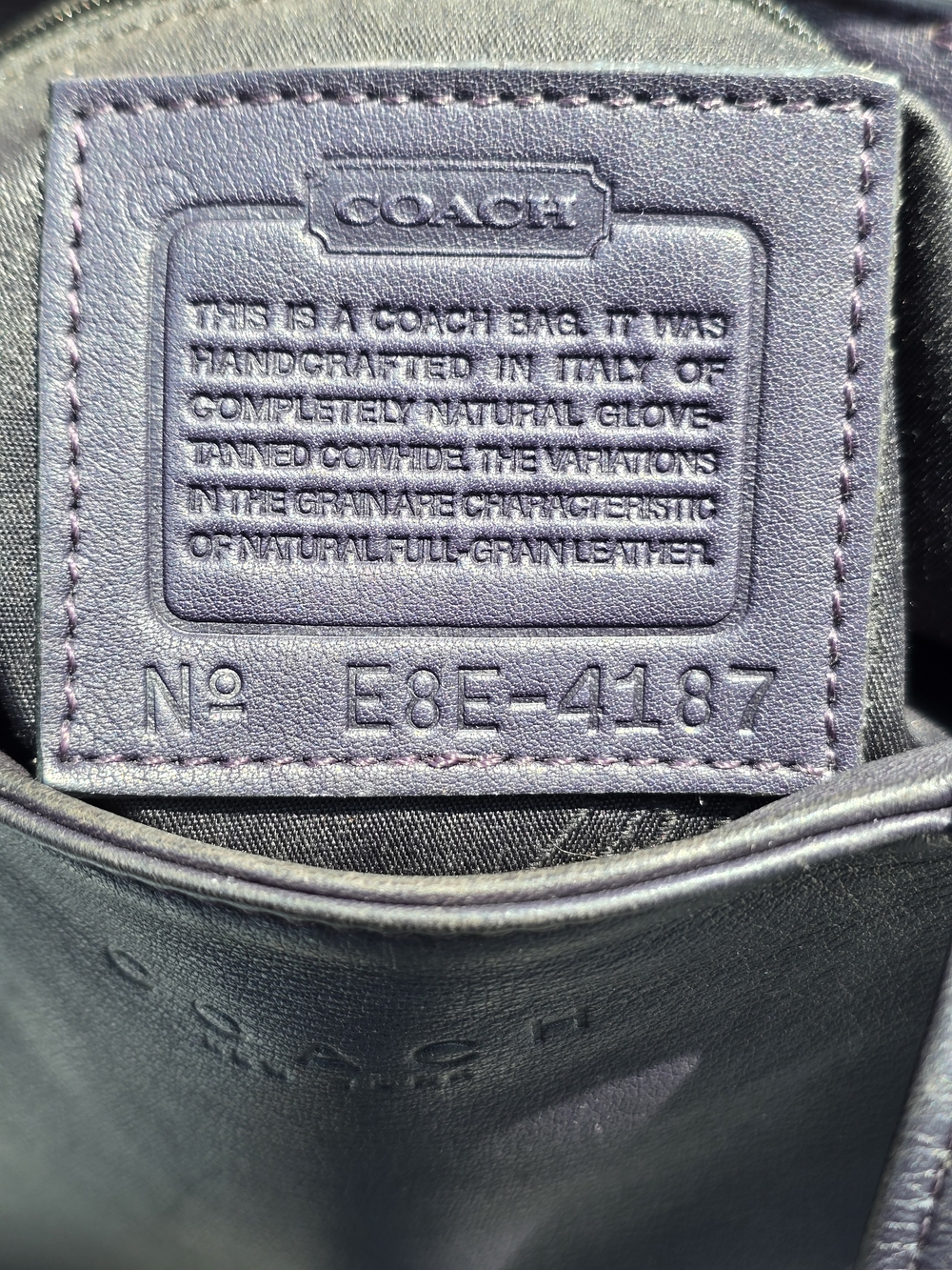 Vintage Coach Ink Lexington Satchel #4087 - Picture 7 of 12